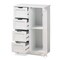 Baxton Studio Bauer Modern and Contemporary White Finished Wood 4-Drawer Bathroom Storage Cabinet 182-11334-Zoro - alternate 6